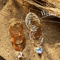 خرید گوشواره استیل ۳۶۰ رنگ ثابت