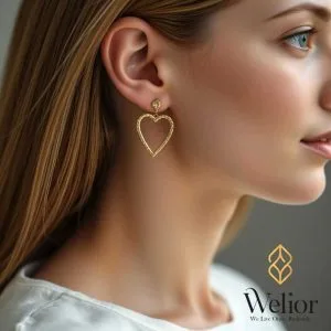گوشواره طرح قلب