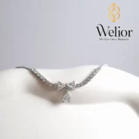 دستبند پاپیون نگین‌ دار