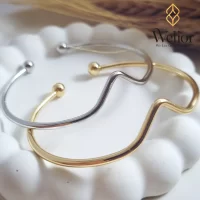 دستبند طلاگونه برای استایل خاص دخترانه